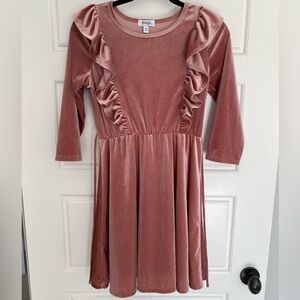 Speechless Mauve Velvet Kids Dress